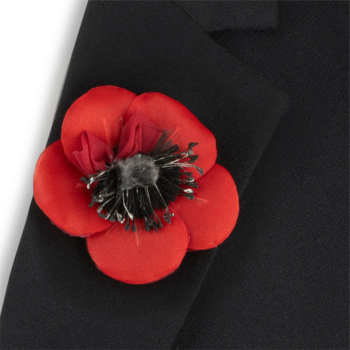 Lady Haig's Poppy Factory 100 Years Fabric Brooch
