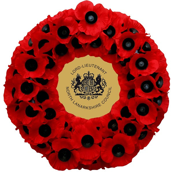 No. 2 Wreath Lord Lieutenant of North Lanarkshire (17")