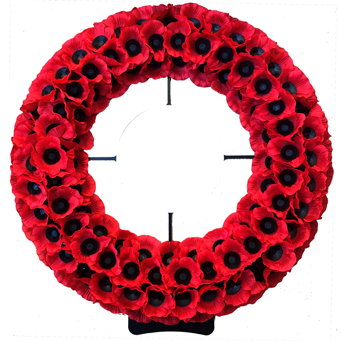 No. 8 Wreath (25", Upload Your Own Badge)