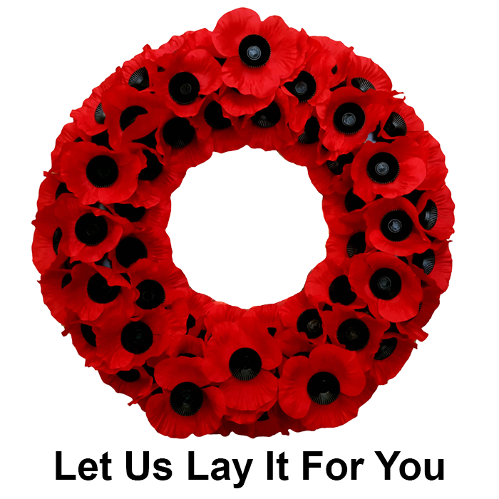 No. 2 Wreath (17", Let Us Lay It For You, Upload Your Own Badge)
