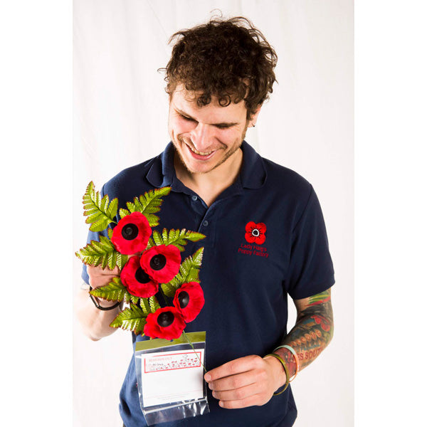 Poppy Spray (17" x 9")