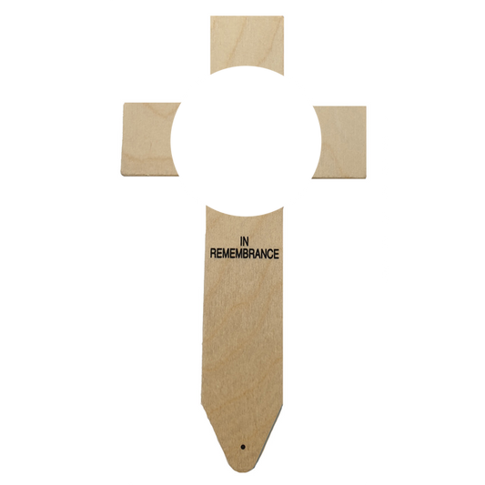 Badged Cross (7", Upload Your Own Badge)