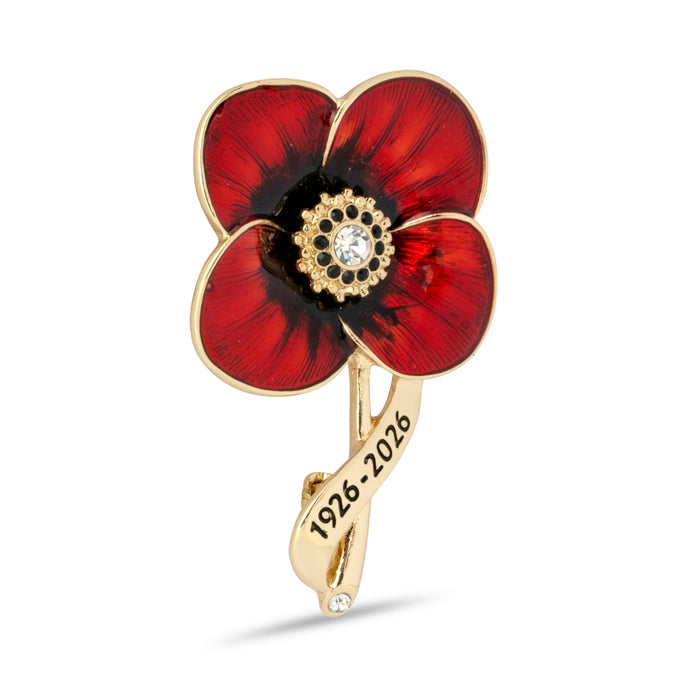 Lady Haig's Poppy Factory 100 Years Brooch