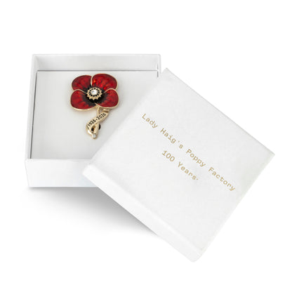 Lady Haig's Poppy Factory 100 Years Brooch