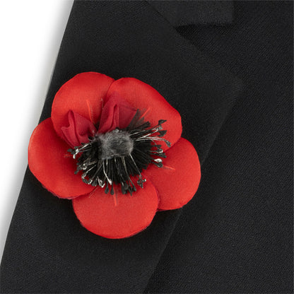 Lady Haig's Poppy Factory 100 Years Fabric Brooch