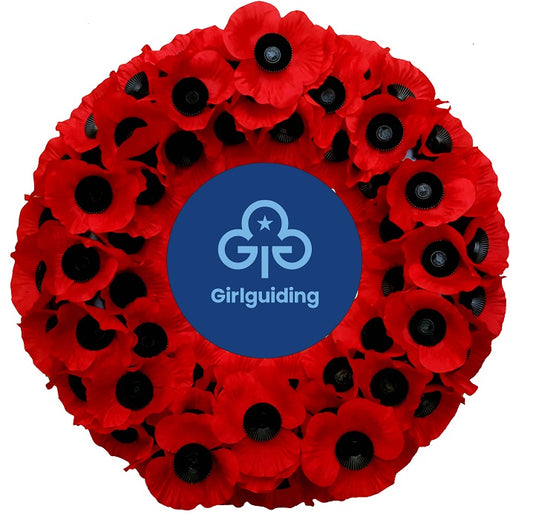 No. 2 Wreath Girlguiding Trefoil (17")