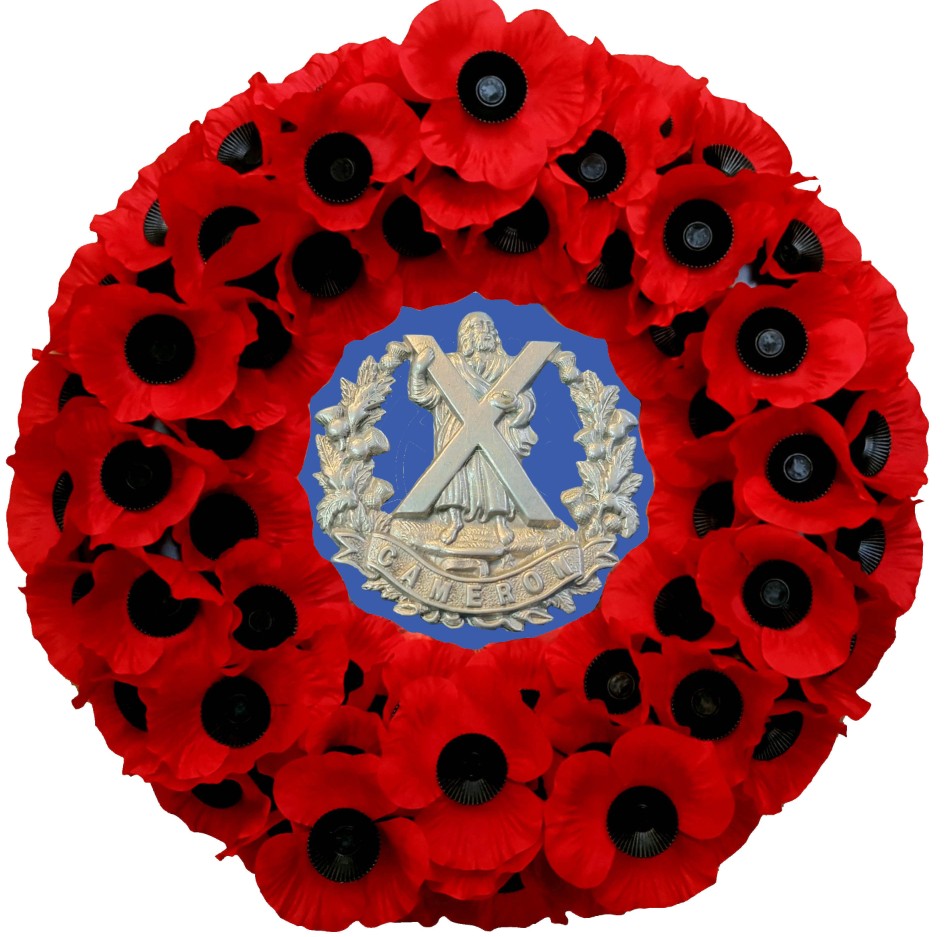 No. 2 Wreath Queen's Own Cameron Highlander (17")