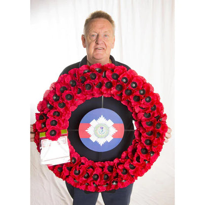 No. 8 Wreath (25", Upload Your Own Badge)