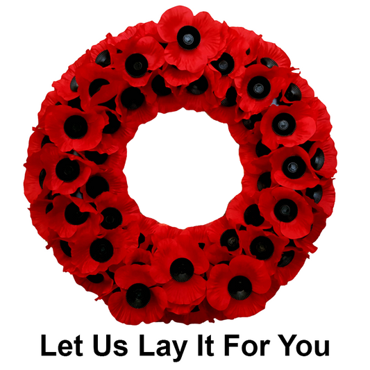 No. 2 Wreath (17", Let Us Lay It For You, Upload Your Own Badge)