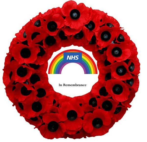 No. 2 Wreath NHS Rainbow (17")