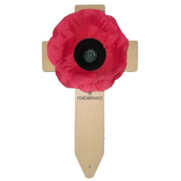 Silk Poppy Cross